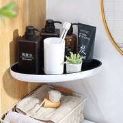 Bathroom Shelving 1 Piece No-Punch Corner Shelving Cosmetics Shampoo Shelving Corner Shelving Wall Mounted Kitchen Storage Shelf