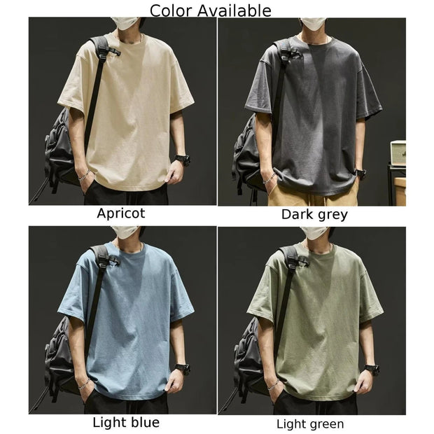 Fashion Summer T-shirt For Man Casual O Neck Short Sleeve Oversize Hip-Hop Loose Tops Tees T Shirts Men's Clothing