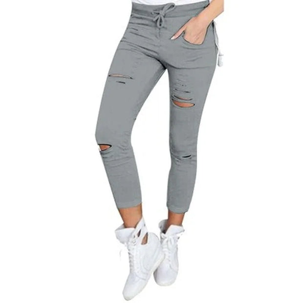 New Ripped Jeans for Women Women Big Size Ripped Trousers Stretch Pencil Pants Leggings Women Jeans Woman Jeans