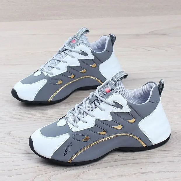 Men New Fashion Casual Sneakers for Light Soft Breathable Vulcanize Shoes High Quality Soft Leather Sneakers Zapatillas De Mujer