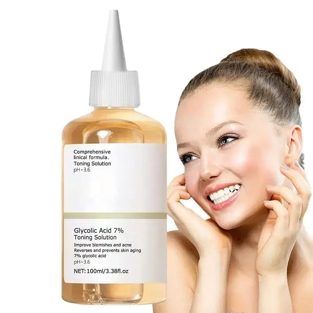 Glycolic Acid 7% Toning Solution Ordinary Acne Remover Lifting Firming Wrinkles Glowing Facial Skin Care Glycolic Acid Toner