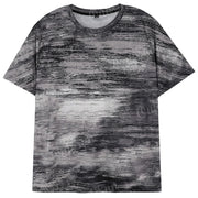 Summer Graffiti 3D Print Men's T-shirts Streetwear Polyester 0-Neck Loose Short Sleeve Tops Casual Loose Tee Shirts Men Clothing