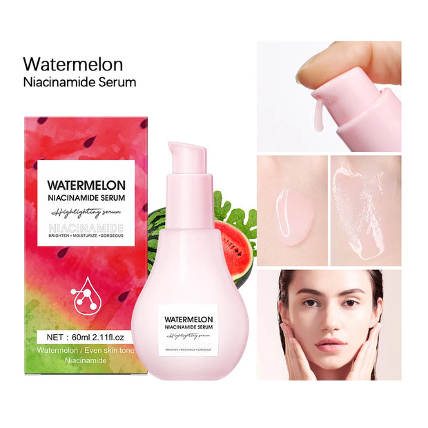Watermelon Niacinamide Face Serum New Glowing Face Moisturizing Whitening Drops Skin Nourish Brightening Anti-aging Liquid