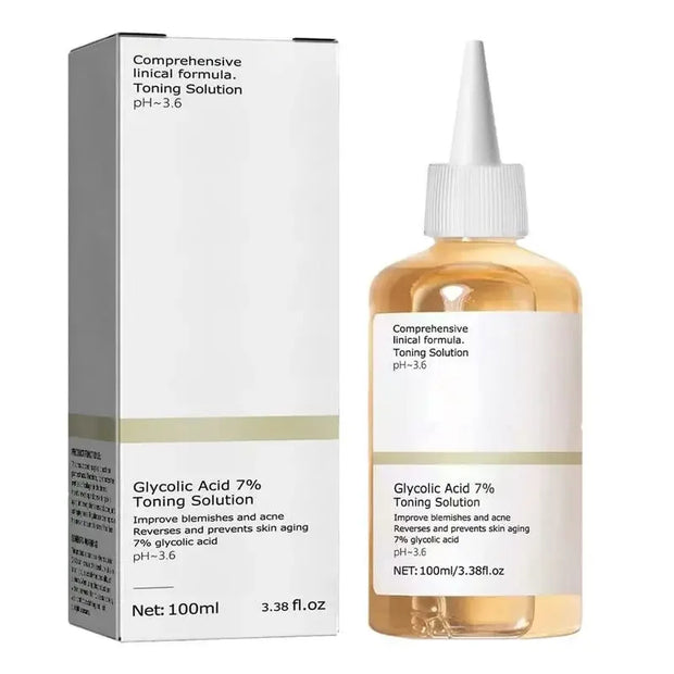 Glycolic Acid 7% Toning Solution Ordinary Acne Remover Lifting Firming Wrinkles Glowing Facial Skin Care Glycolic Acid Toner